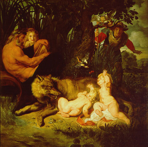 The wolf breastfeeding the twins Romolo e Remo | Rubens P.P., 1612 - Musei Capitolini