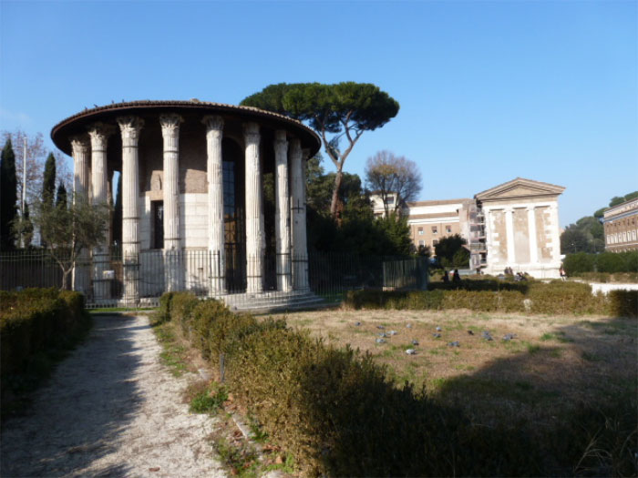The Portuno and Hercules temple at Forum Boarium